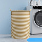 Foldable Laundry Basket Large Capacity Dirty Clothes Storage Bag Cotton and Linen Household Sundries Children Toys Organizers