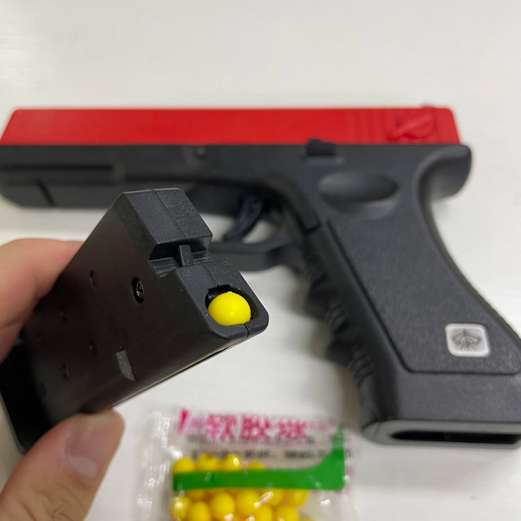 G17 Manual Pistol Lower Magazine Foam Soft Bullet Toy Gun Airsoft Launcher CS Shooting Games Weapons for Kids Boys Gift