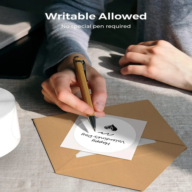 3 Rolls 7.6cm Round Thermal Labels Self-Adhesive Multi-Purpose Business DIY QR Code Price Tag Compatible 3*3 Inch Thermal Paper