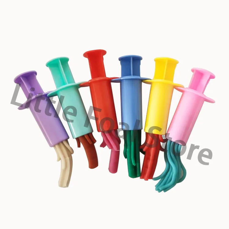 5/6 Patterns Dough Extruders Set Playdough Tools for Kids Assorted Designs Molds Play Dough Accessories Preschool Toys Art Craft