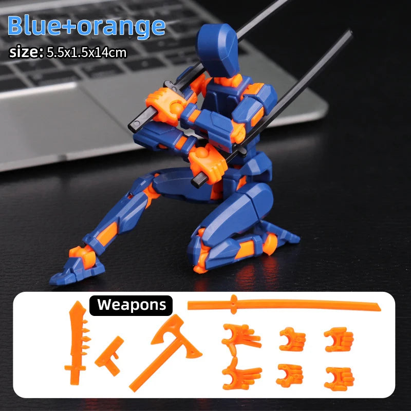 Multi-Jointed Movable Shapeshift Robot 3D Printed Mannequin Dummy 13 Action Figures Toys Kids Adults Parent-Children Games Gifts