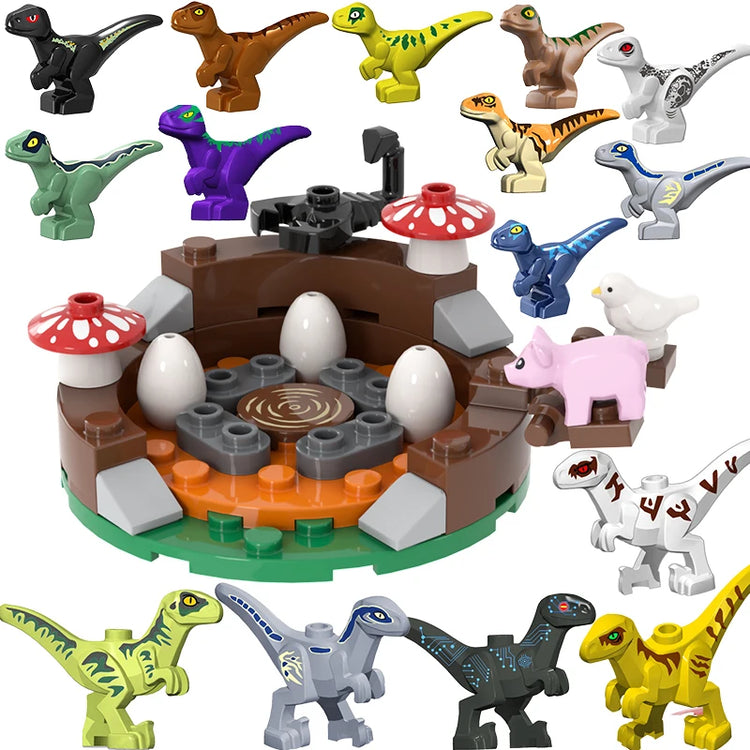 Jurassic Dinosaur Nest Baby Building Blocks Toys Collection Souvenir Gift Birthday Jurassic Rex Raptor