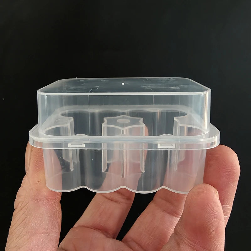 Mini Microtube Storage Box Clear Vial Storage Case Stackable Freezer Tube Box Diabetic Supplies Refill Bottle Pixelated Life