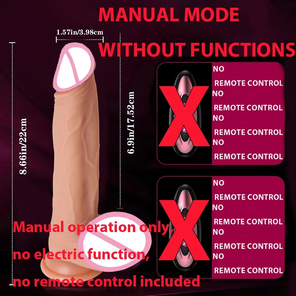 Thrust Dildo Licking Tongue Sex Toy with Heating And Vibration Mode Adult Women Toys Suitable for Vaginal Anal G-Spot Stimulator