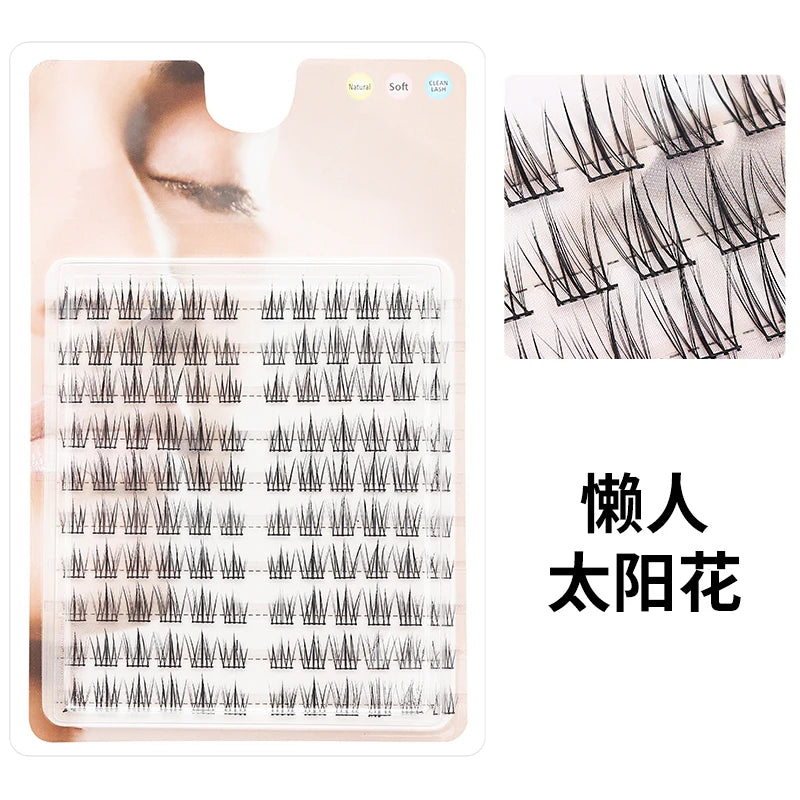 Individual Lashes Eyelash Book Clusters Extensions False Eyelash DIY at Home Cluster Eyelash Extensions Makeup Kit Lashes