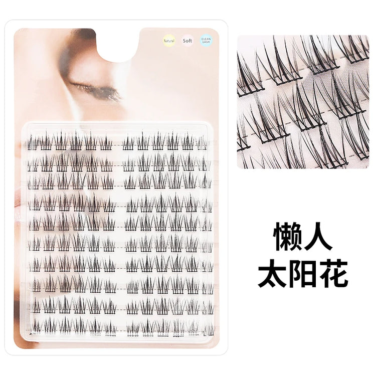 Individual Lashes Eyelash Book Clusters Extensions False Eyelash DIY at Home Cluster Eyelash Extensions Makeup Kit Lashes