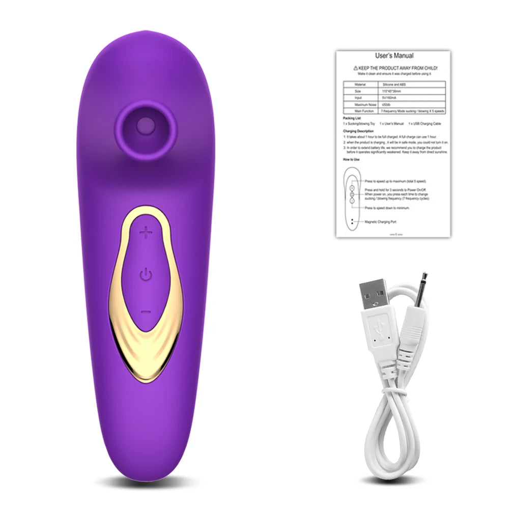 Powerful Oral Sucking Vibrator for Women Sucker Clitoris Vibrator Female Nipple Vacuum Stimulator Sex Toys Goods for Adults 18