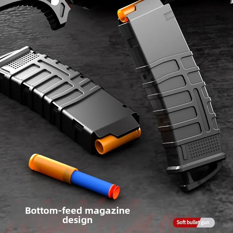 Children's Manual Soft Bullet M416 Soft Bullet Gun Can Fire Submachine Gun Model Boy Toy Gun Action Loading Assault Rifle