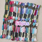 100% Cotton High Quality Cross Stitch Floss Embroidery Thread  Cross Stitch Embroidery Hand Knitting Sewing Weaving 8m 447 Color