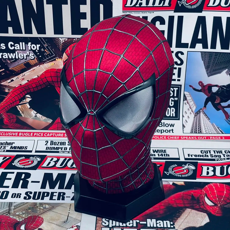 Handmade Spider-Man 2 Movie Accuracy Garfield Version Cosplay Mask Peter Parker Handicraft Collectible Item For Birthday Gifts