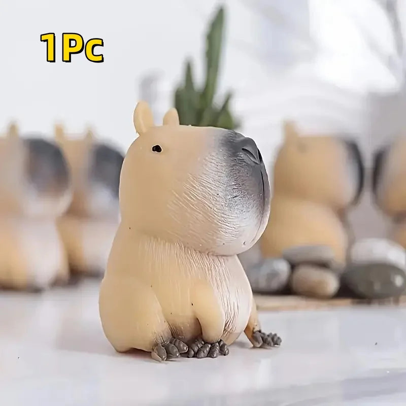 Squishy Cute Capybara Squeezing Toy Soft Relax Animal Fidget for Adults Fun Toys Halloween Christmas Holiday Party Gifts
