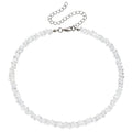 Transparent Crystal Irregular Beaded Choker Necklace for Women Korean Collarbone Clavicle Chain on the Neck Collar Jewelry