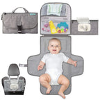 Portable Diaper Changing Pad Portable Baby Changing Pad with Pockets Waterproof Travel Diaper Changing Station Kit Baby Gifts