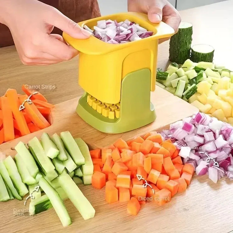 Multifunctional Kitchen Vegetable Chopper Onion Dicing Artifact French Fries Slicer Gadget Cucumber Potato Slicer Kitchen Tools