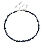 Transparent Crystal Irregular Beaded Choker Necklace for Women Korean Collarbone Clavicle Chain on the Neck Collar Jewelry
