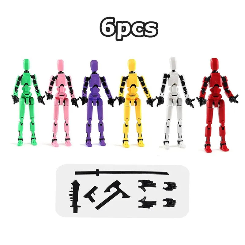 13 Action Figure Titan Multi-Jointed Movable Shapeshift Robot T13 Action Mannequin Character And Dog Figure Toys Gifts