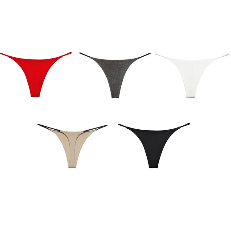 1/2/3/4/5Pcs Sexy G-String Women Panties Low-Rise Thongs Lingerie Underwear Summer Female T-Back Briefs Underpants Clothing