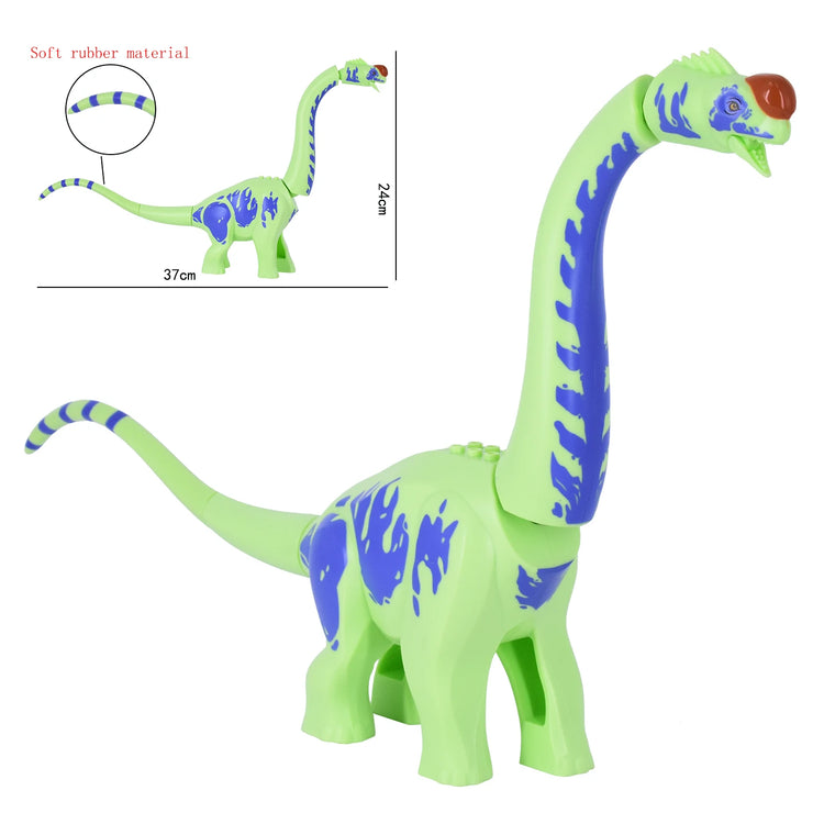 2025 New Jurassic Dinosaur Titanosaurus Animals DIY Blocks Mini Models Building Blocks Bricks Kid Dino Toys For Children