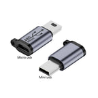 TypeCFemale to Mini USB/Type C/ios Female to Micro USB/Micro USB Female to Type C/Micro USB Female to Mini USB Connector Adapter