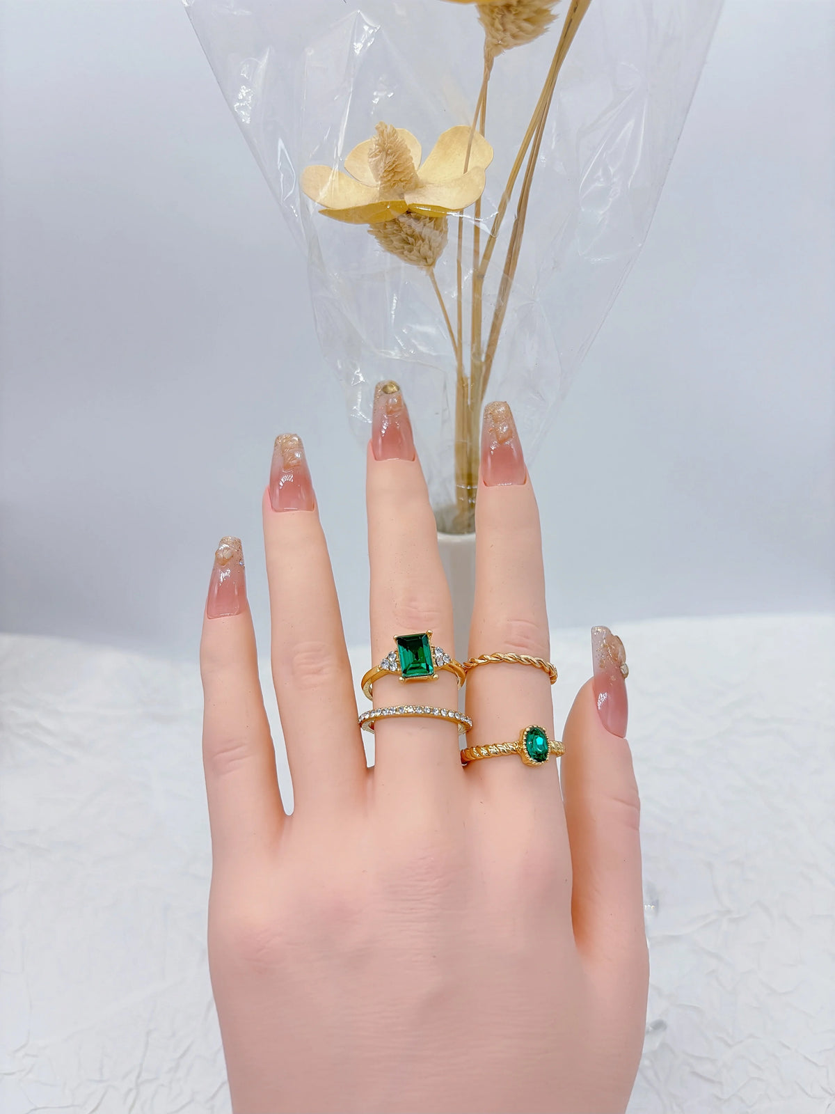 10PCS Fashion Retro Smooth Lrregular Waterdrop Opening Women's Ring Set, Creative Women's Ring Daily Wear Gift, Wholesale Availa