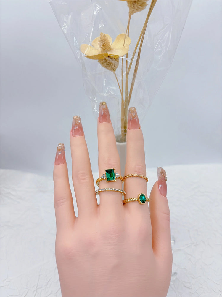 10PCS Fashion Retro Smooth Lrregular Waterdrop Opening Women's Ring Set, Creative Women's Ring Daily Wear Gift, Wholesale Availa