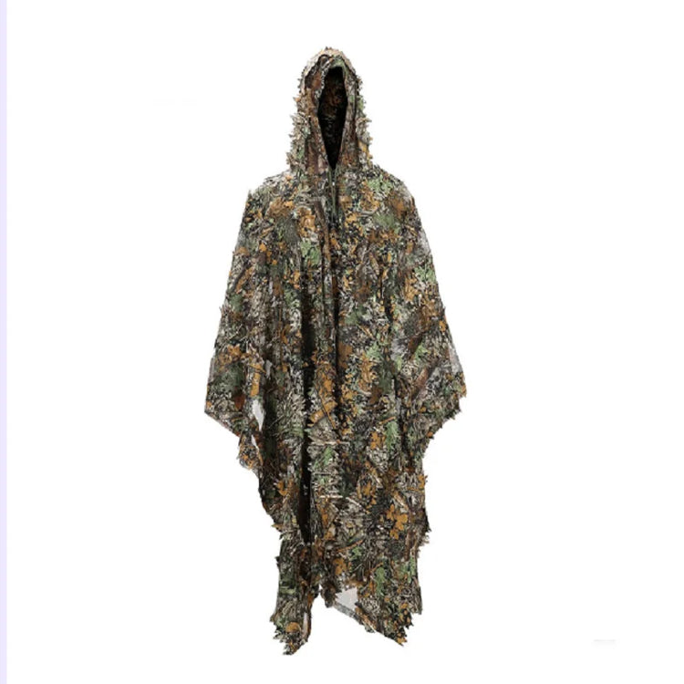 Men Women Kids Outdoor Ghillie Suit Camouflage Clothes Jungle Suit CS Training Leav