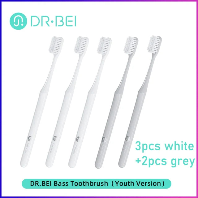 DR.BEI Toothbrush Youth Version Better Brush Head 2 Color Care For Gums Daily Cleaning Adult Oral Toothbrush Bass Teeth Brush