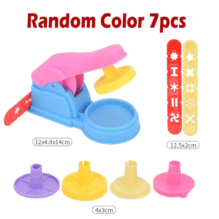 Modeling Clay Accessories Creative 3D Plasticine Mold DIY Play Dough Noodle Tool Kit Plastic Set Knife Mold Kids Educational Toy