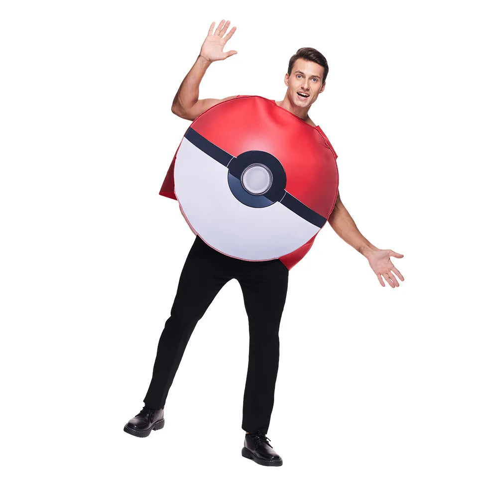Pokeball Cosplay Fantasy Costumes for Women Men Costume Halloween Christmas Adult Anime New Year Costume Clothing Toys