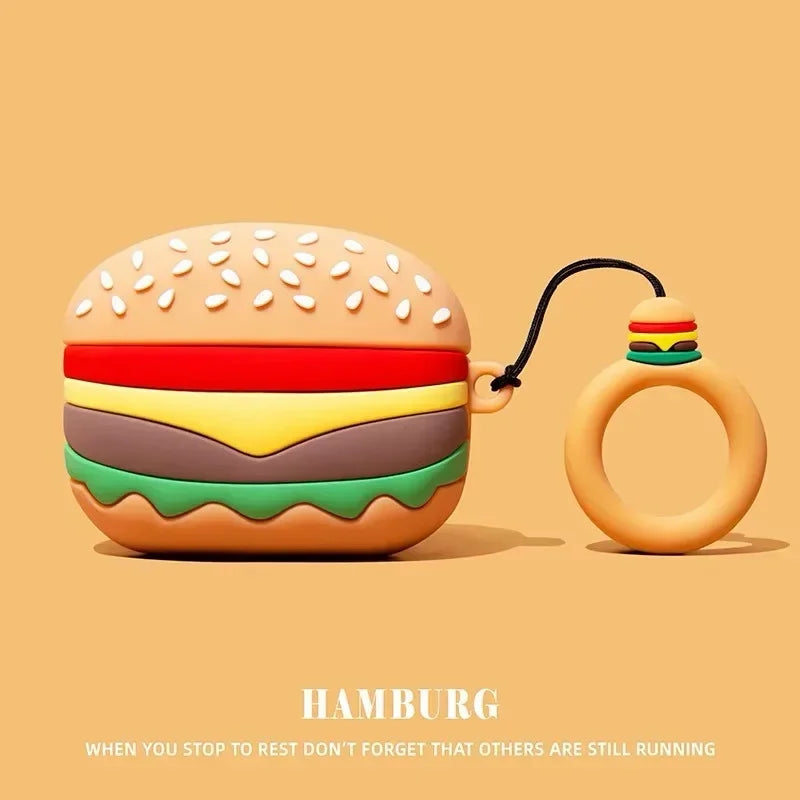 3D Chocolate Cookies Bread Case For AirPods 1 2 3 4 5 Pro Cartoon Cute Earphone Case For AirPods Pro2 Pro3 Silicone Soft Cover