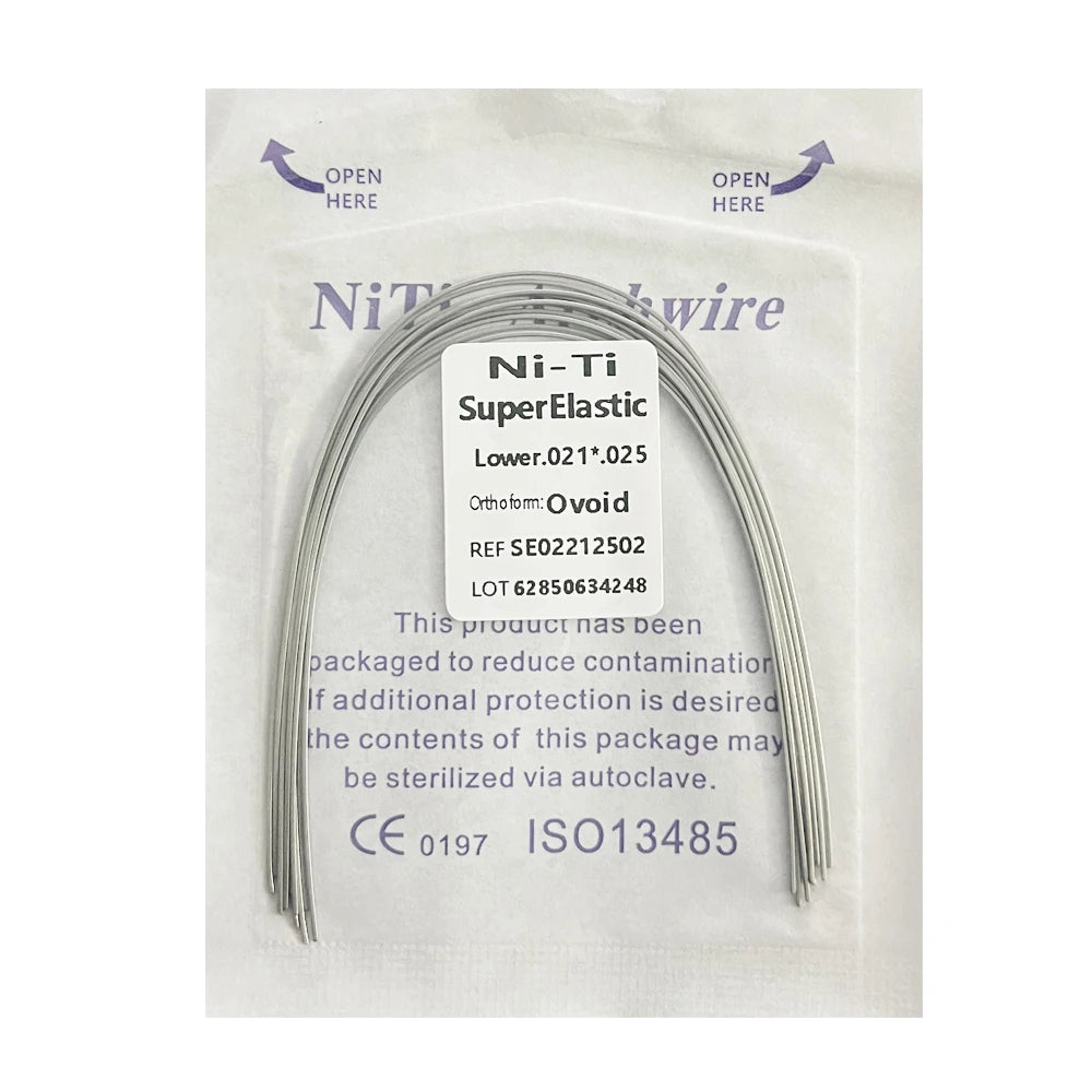 10pcs/Pack AG Dental Orthodontic Arch Wires NITI  Round / Rectangular Oval Form Ortho Arch Wire Dentist Tool