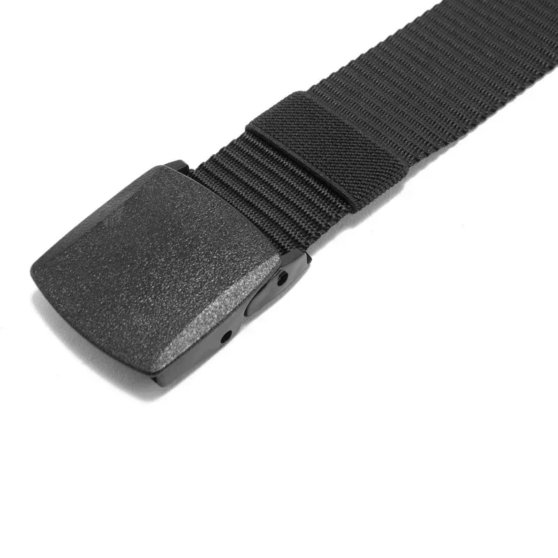 2Pcs New Automatic Buckle Nylon Belt Outdoor Hunting Multifunctional Tactical Canvas Belt High Quality Men Belt