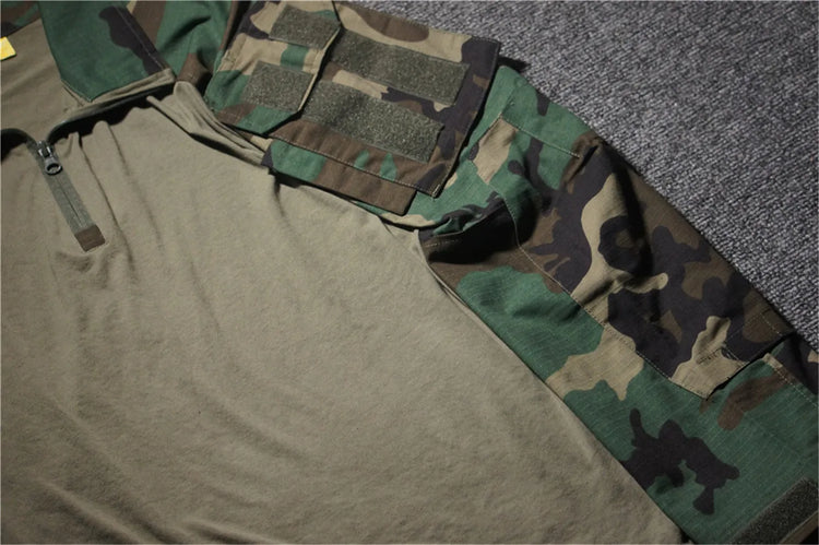 M81 Woodland camouflage GEN3 G3 TrainingTactical Hunting Combat training special force Frog suit Long sleeved+long pants ﻿