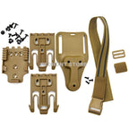 Tactical Drop Leg Holster QLS 19 22 Mid-low Belt Holster Loop Universal Pistol Holster Elactic Thigh Strap for Hunting