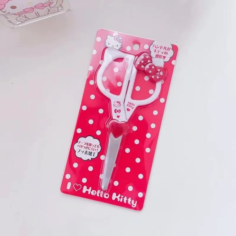 Kawaii Sanrio cartoon Peripheral Handmade Scissors, HelloKitty cartoon Creative Stationery Scissors, Suitable for Student Party