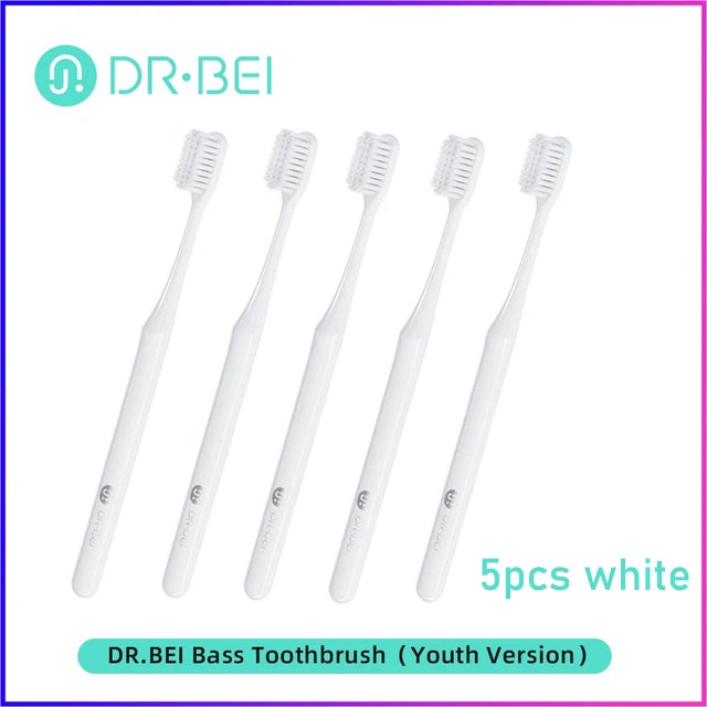DR.BEI Toothbrush Youth Version Better Brush Head 2 Color Care For Gums Daily Cleaning Adult Oral Toothbrush Bass Teeth Brush