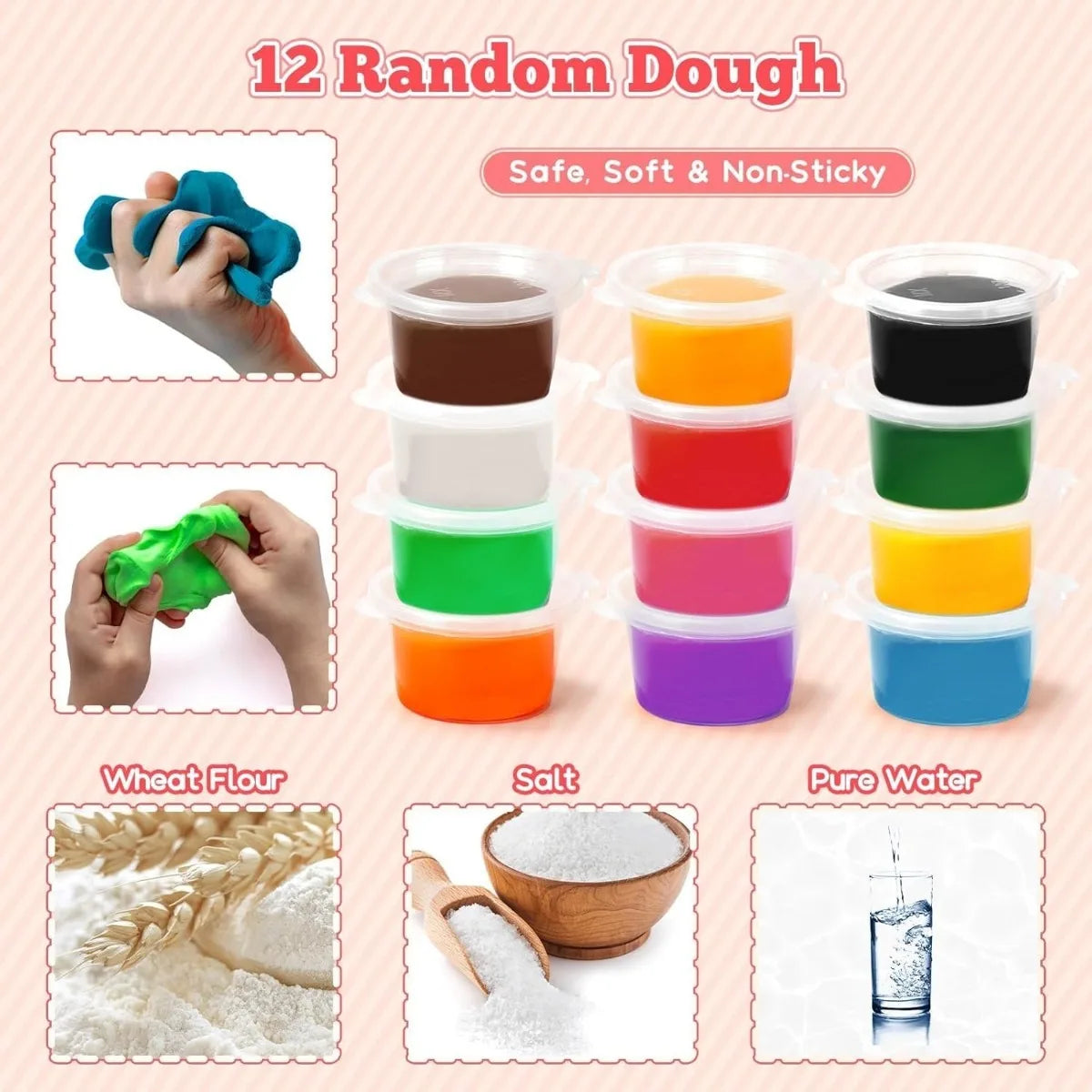 Pretend Play Kitchen Food Color Clay Toy Plasticine Tool Set Noodle Machine Ice Cream Maker DIY Mold Boys Girls Gift