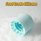 Portable Round Silicone Freezer Ice Making Bucket Mold Easy Release Fast Freeze Homemade Ice Cube Container Space Saving Tool
