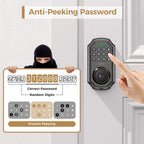 1/2/4PCS Arpha Smart Door Lock Keyless Entry Keypad Electronic Deadbolt WiFi Door Lock with Tuya App Control Auto Lock One-Time Password Anti-Peeping Passcode Battery Powered for Home Front Door