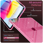 For iPad 11th 10th 9th 8th Generation Air Mini Pro 8.3 9.7 10.2 10.9 11 Shimmering Glittering Soft Silicone Case Airbag Shell