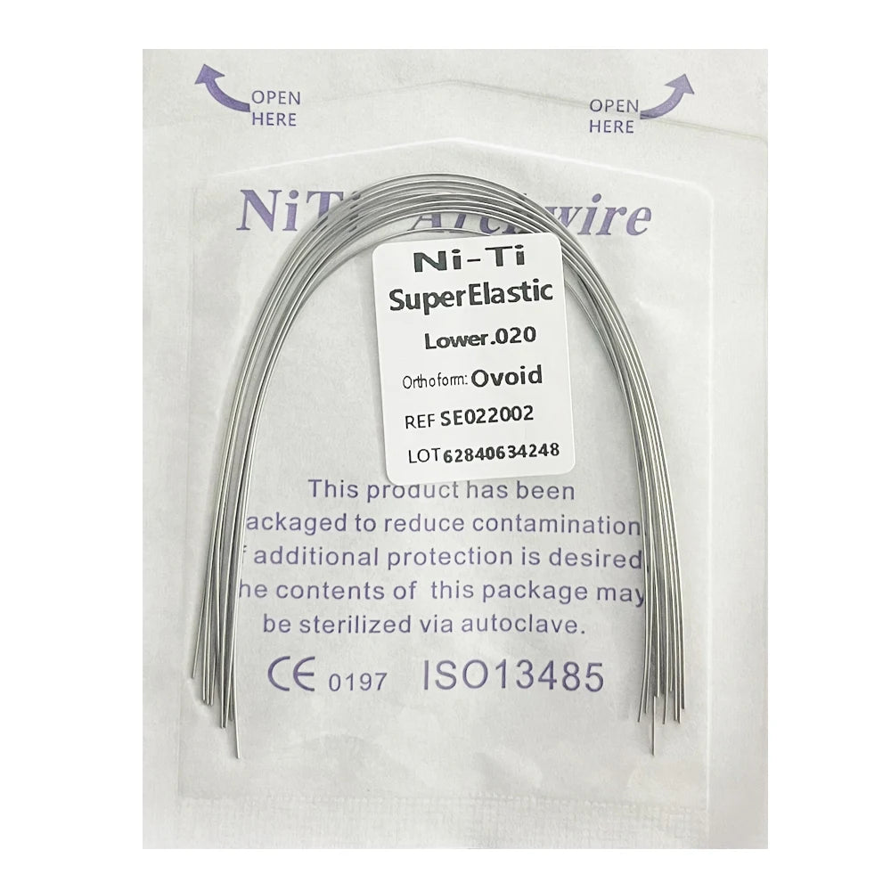 10pcs/Pack AG Dental Orthodontic Arch Wires NITI  Round / Rectangular Oval Form Ortho Arch Wire Dentist Tool