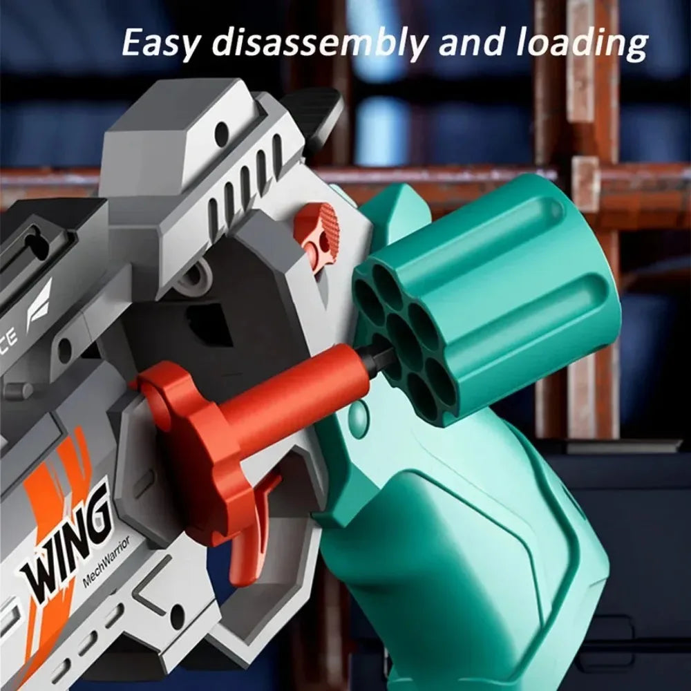 Novel Transform Pistol Toy Safe Foam Bullet Material Interactive Shooting Play Toy For Children Daily Leisure Game
