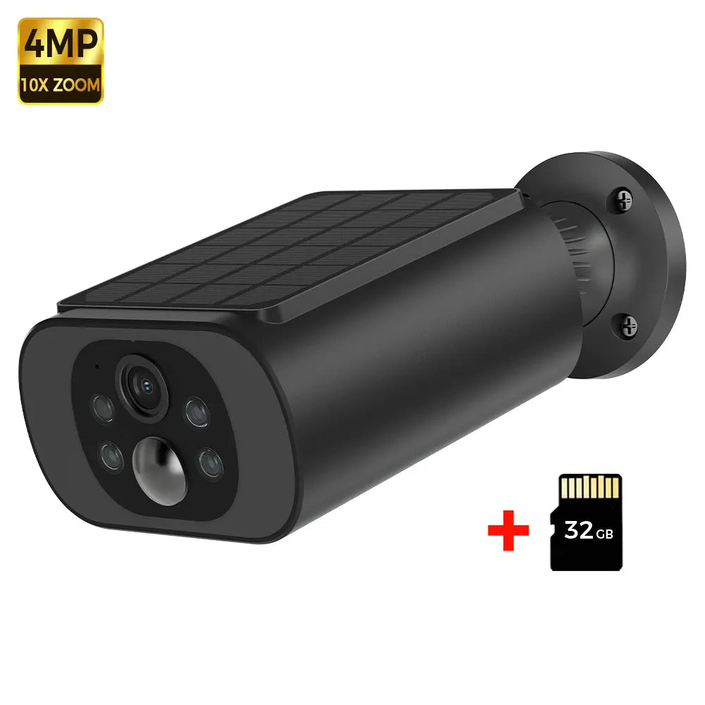 2.5K Solar Security Camera Wireless Outdoor WiFi Camera Long Standby,24/7 Recording,Color Vision,AI Detection Surveillance Cam
