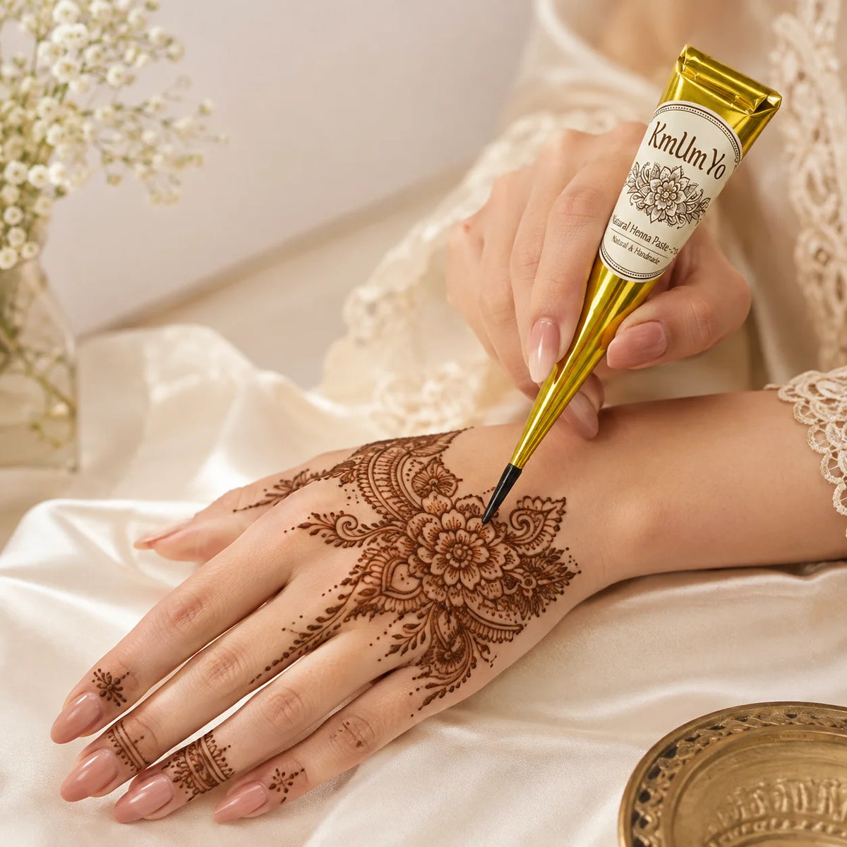 1/3pcs Henna Cone, Brown, Black, Red, Temporary Henna Tattoo, Semi-Permanent Henna Art,Mehendi Art
