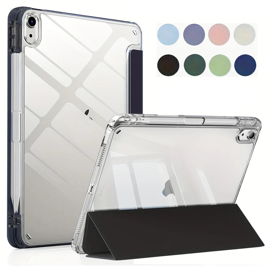 Case For iPad 2025 A16 Air Pro 5 6 7 8 9 10th 11th Generation Clear Acrylic Case 8.3 9.7 10.2 10.5 10.9 11 12.9 13 inch Cover