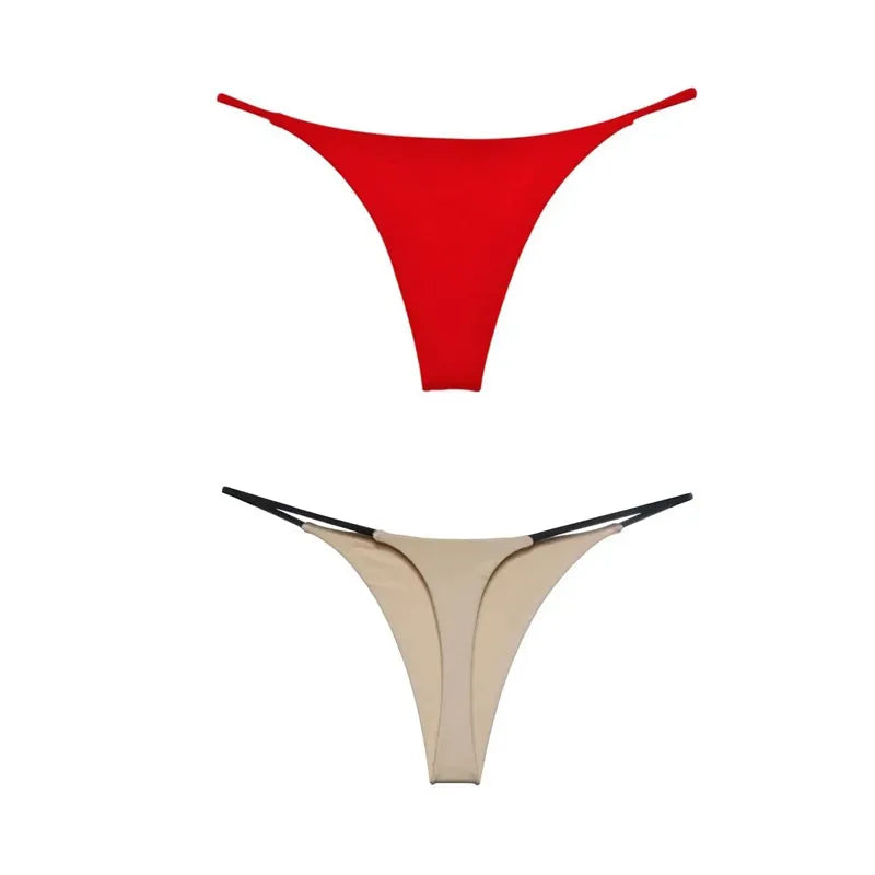 1/2/3/4/5Pcs Sexy G-String Women Panties Low-Rise Thongs Lingerie Underwear Summer Female T-Back Briefs Underpants Clothing
