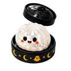 Halloween Dumpling Toy Pumpkin Squishy Toys Balls Glitter Slow Rising Pressure Stress Relief Fidget Toy for Party Adults Gift