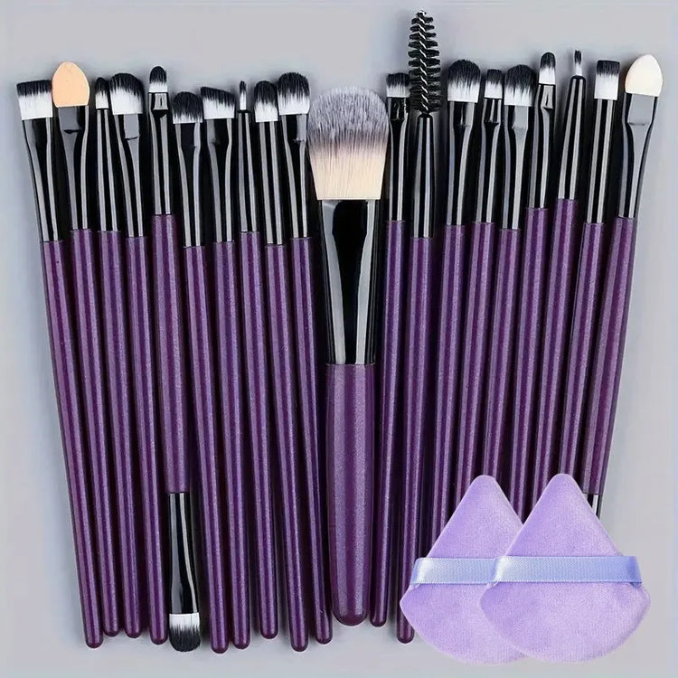 Makeup Brush Set 20Pcs Kit Soft Fluffy Eye Shadow Brushes Cosmetic Foundation Powder Highlighter Blending Beauty Tool Beginners