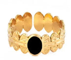 High End Waterproof Hollow Stainless Steel Finger Ring Trendy for Women Personalize Jewelry Wholesale