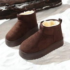 Real Sheepskin Wool Low-cut Warm Comfortable Shoes Women Fashion Short Shoes 2025 New Winter Warm Boots Fur Ladies Snow Boots